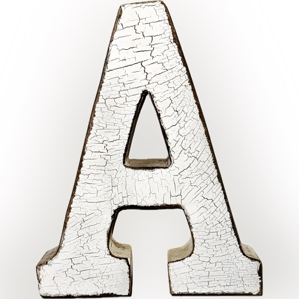 Capital Letter “A” Shelf Sitter, Office / Home Decor…
